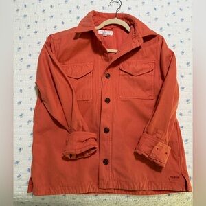 Women's Filson Field Jacket Shirt Color Cedar Red Size Small